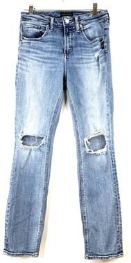 Silver Women's Beau Distressed Jeans Size 26 x 28